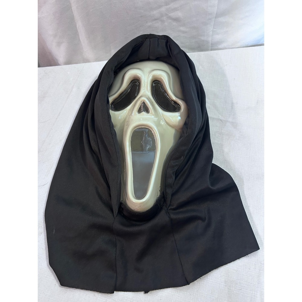 Ghostface Scream Mask OS Black Hooded Horror Costume Kids